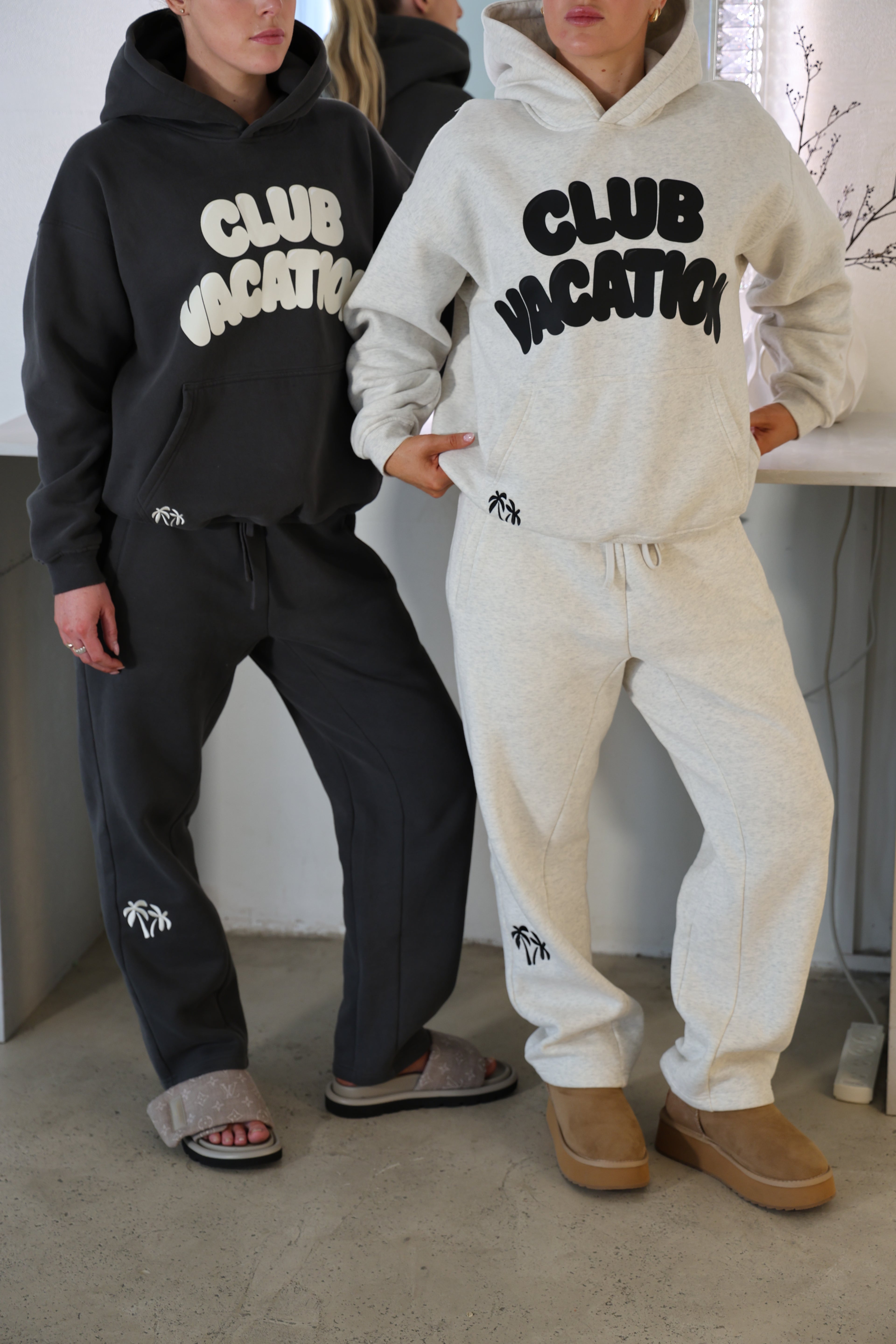 The Palm Sweatpants: Charcoal Grey