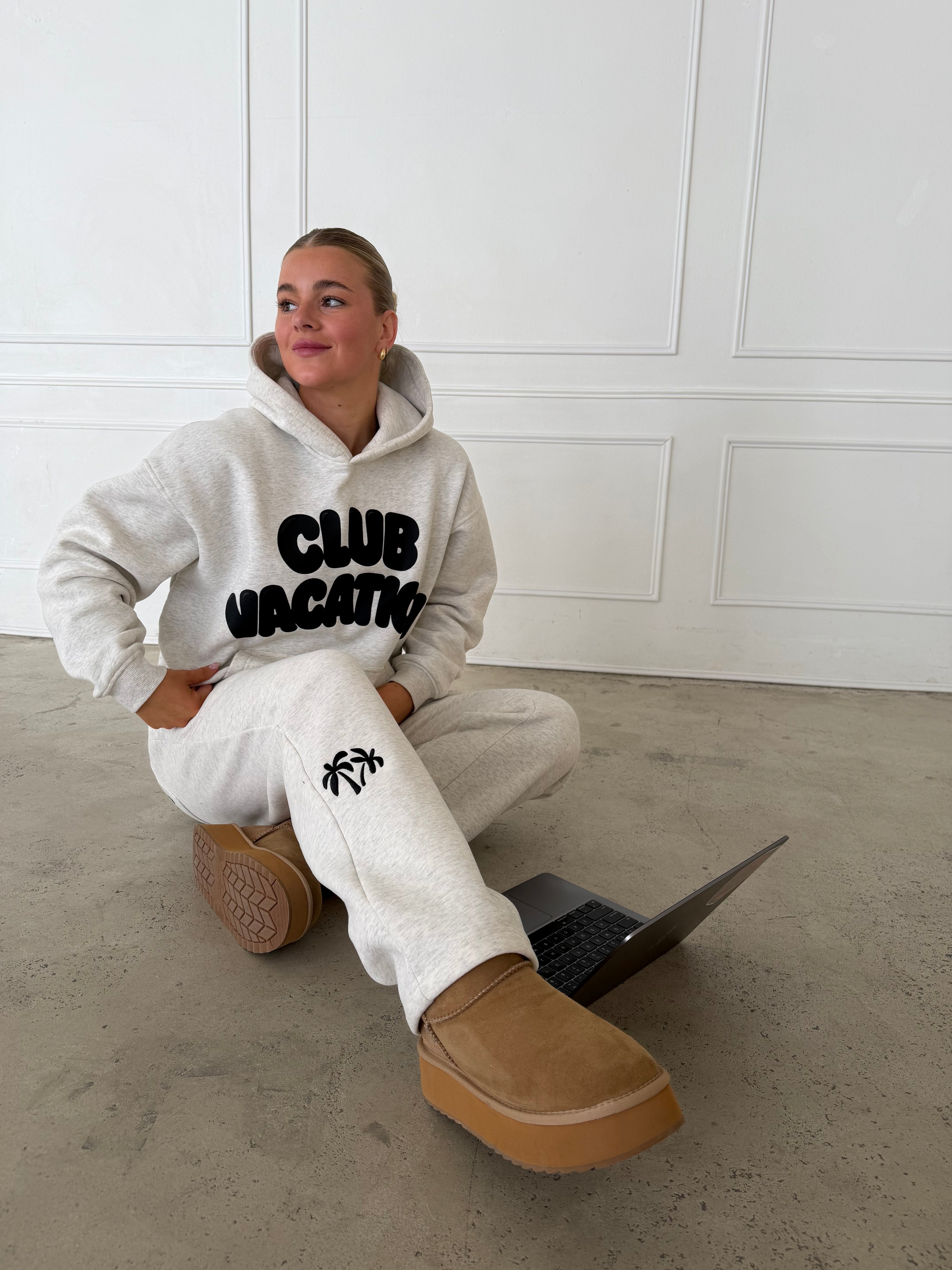 Oat Ash: Hoodie + Sweat Pants